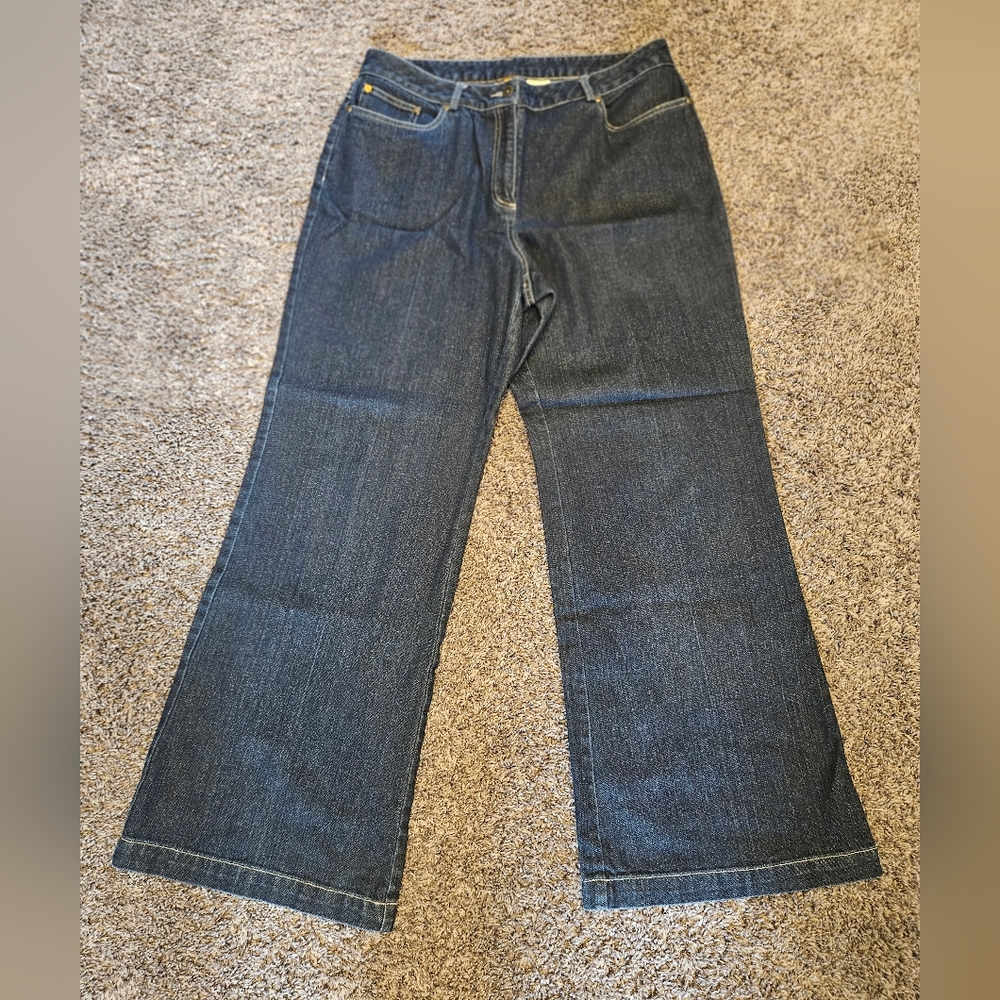 🛍 Ruby Rd women’s gold glitter jeans size 14